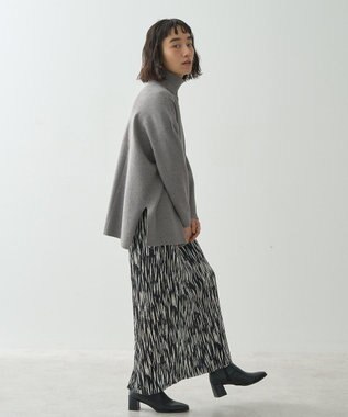 AMERICAN HOLIC バイパチタートルネックニットロングプルオーバー Gray Mixture