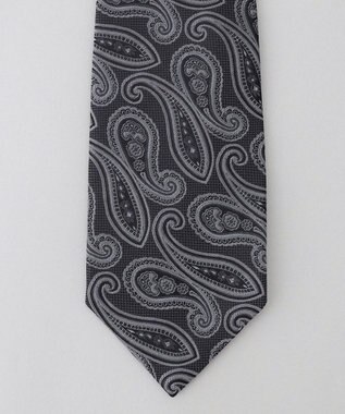 GOTAIRIKU 【日本製】西陣ネクタイ_ペイズリー柄 グレー系8