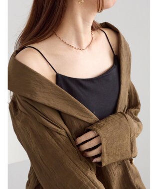 Te chichi カップ付きスクエアキャミソール ブラック