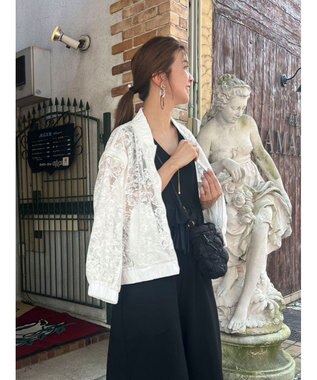 Green Parks ２ＷＡＹ　レースブルゾン Off White