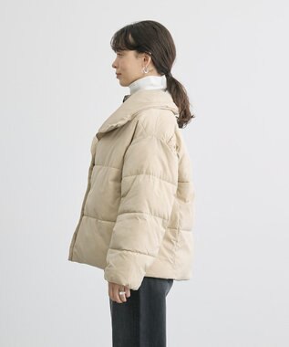 AMERICAN HOLIC リサイクル軽ポカ撥水加工スタンドショートコート Light Beige