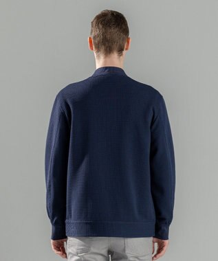 JOSEPH HOMME 新色追加【オリジナル素材/シワになりにくい】ライトタックジャージー ジップアップブルゾン ネイビー系