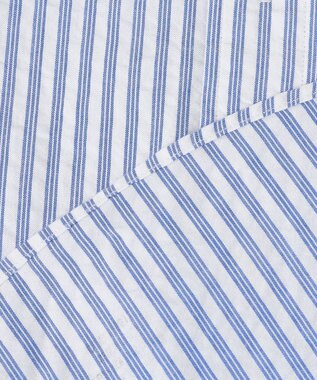 J.PRESS MEN 【WEB・一部店舗限定】シアサッカーストライプ シャツ/B.D ブルー系1