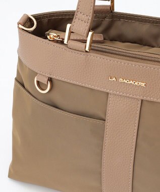LA BAGAGERIE コンビ2WAYトートバッグ SMALL ベージュ