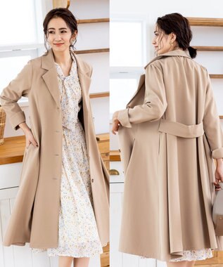 洗える 大人女性が選ぶバックドレープチェスターコート Tiaclasse ファッション通販 公式通販 オンワード クローゼット