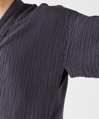 UCHINO クレープガーゼ甚平　　　 ダークグレー