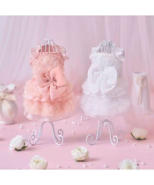 PET PARADISE cherircouture メニ―ローズ ワンピース ピンク 小型犬 ピンク