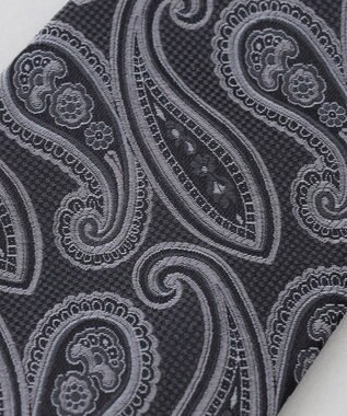 GOTAIRIKU 【日本製】西陣ネクタイ_ペイズリー柄 グレー系8