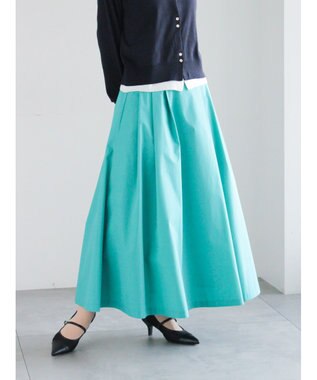 Te chichi タイプライタータックフレアスカート グリーン