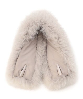 23区 リアルファー ティペット ベージュ系