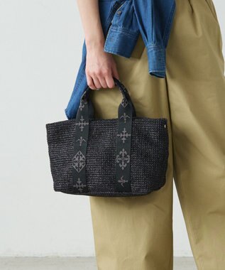 russet ナイロンラフィアデイリーミニトートバッグ(CE-1712)