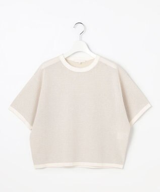 自由区 シアーメッシュニット Tシャツ オフ