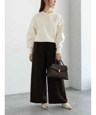 Te chichi ワンポイント刺繍裏起毛プルオーバー オフホワイト