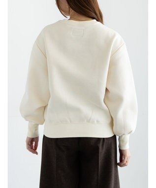 Te chichi ワンポイント刺繍裏起毛プルオーバー オフホワイト