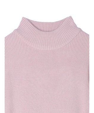 earth music&ecology やわらかタッチハイネックリブプルオーバー Lavender