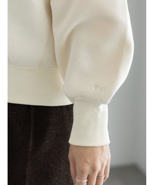 Te chichi ワンポイント刺繍裏起毛プルオーバー オフホワイト