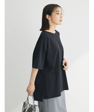 Green Parks 冷っとすずやか　バックカシュクールチュニック Black