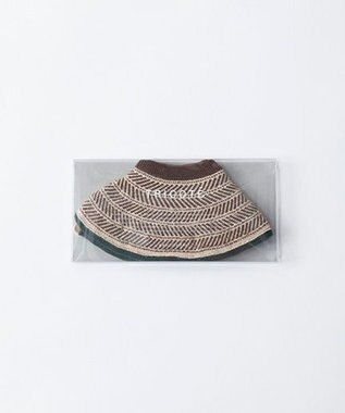 TRICOTE ヘリンボーン柄ニットスタイ 82BEIGE