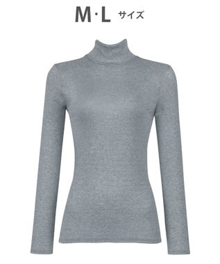 WACOAL あったかTシャツ あったかインナー 10分袖 アウターとしても利用可 保温性 長袖 ハイネック レディース CLD723 /ワコール