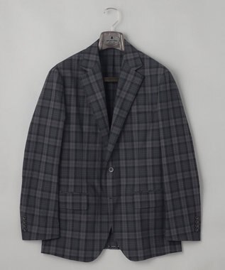 GOTAIRIKU 清涼サッカー素材【通気性/軽量】空羽サッカー マドラスチェック シャツジャケット グレー系4