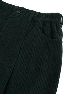 Green Parks 太畝コーデュロイカラーパンツ Dark Green