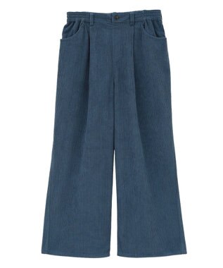 Green Parks 太畝コーデュロイカラーパンツ Blue