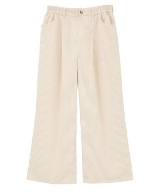 Green Parks 太畝コーデュロイカラーパンツ Ivory
