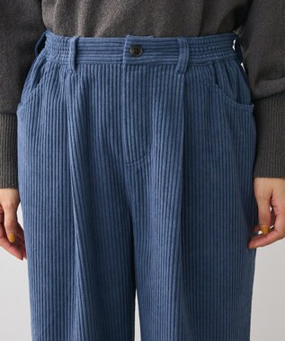 Green Parks 太畝コーデュロイカラーパンツ Blue