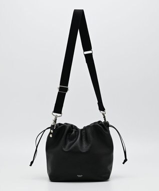 blancle シュリンクレザー ドローストリング2wayバッグ BLACK