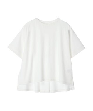 AMERICAN HOLIC 抗菌防臭＋接触冷感クルーネックカットプルオーバー Off White