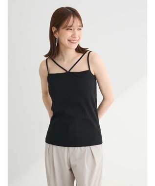 Green Parks カップ付きマルチストラップタンク Black