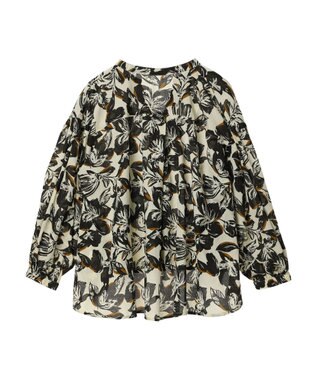 CRAFT STANDARD BOUTIQUE インド綿アソート柄シャツチュニック Ivory