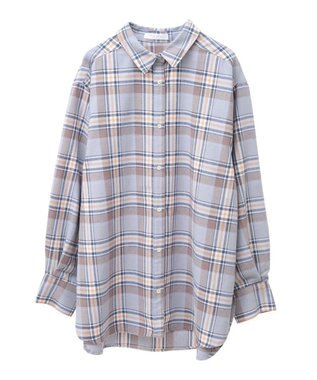 Green Parks ネルチェックシャツ Blue