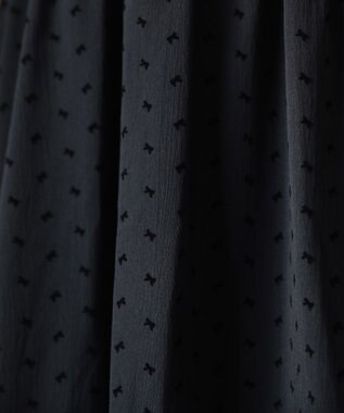 Green Parks ■ＥＳＣＡＲ　リボンｐｔフリルネックワンピース Black