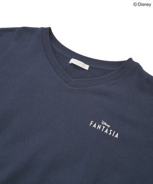 Green Parks ＦＡＮＴＡＳＩＡ／Ｖネックバッグプリントスウェット Navy