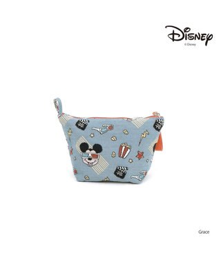 UNBILLION カシュカシュ cachecache / 【Disney】ジャガードポーチ ブルー