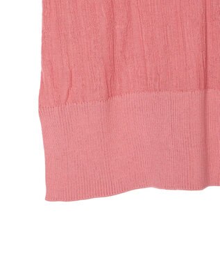 JOSEPH クリンクルリブ　Vネックニット Blush