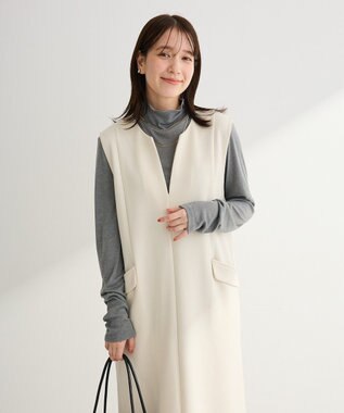 Green Parks シアーリブタートルプルオーバー Gray