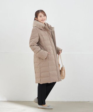 Tiaclasse ミドル丈ダウンコート モカ