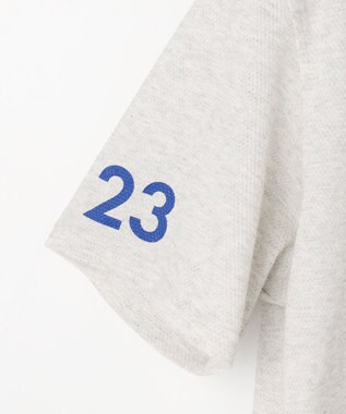 23区GOLF 【MEN】『PEANUTS』コラボ　「JOE COOL」半袖ポロシャツ ライトグレー系