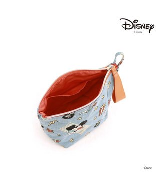 UNBILLION カシュカシュ cachecache / 【Disney】ジャガードポーチ ブルー