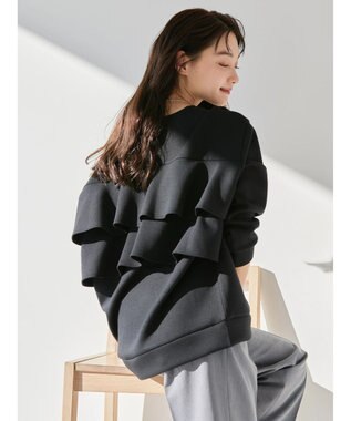 AMERICAN HOLIC バックフリルポンチプルオーバー Black