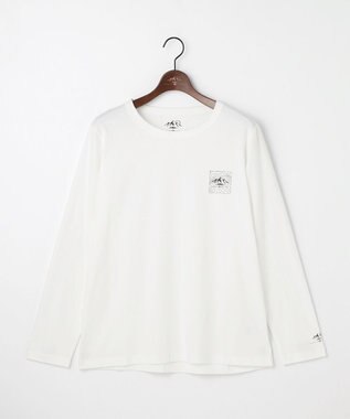 JOSEPH ABBOUD MOUNTAIN 【JAPANファブリック/吸水速乾】プレーティング天竺アウトドア Tシャツ ホワイト系