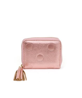 UNBILLION ペルケ perche / ドット型押し・ジャバラカードウォレット