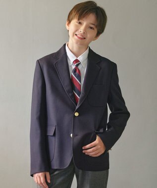  【140-170cm】ウールサージ ブレザー