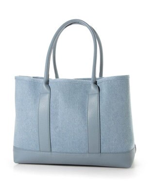 UNBILLION cachecache パーテーションキャンバストートバッグL デニム