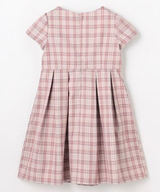 ANY KIDS 【2点セット】セーラージャケット+チェックワンピース ピンクベージュ