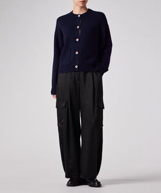 Paul Smith サテン ミリタリー カーゴパンツ ブラック