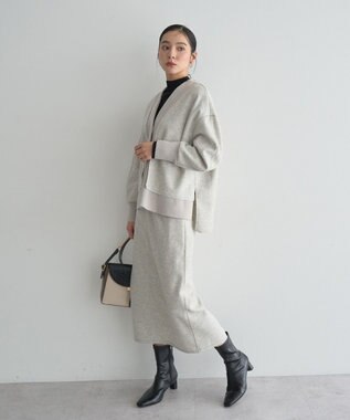 YECCA VECCA メルトンナロースカート Gray