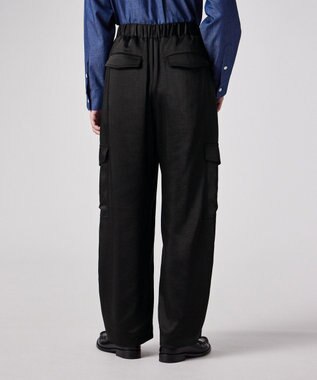 Paul Smith サテン ミリタリー カーゴパンツ ブラック
